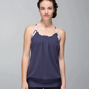 Lululemon No Limits  Tank Cadet Blue